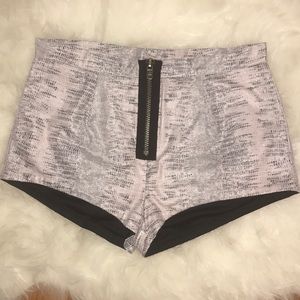 Nasty Gal Snake Skin Shorts